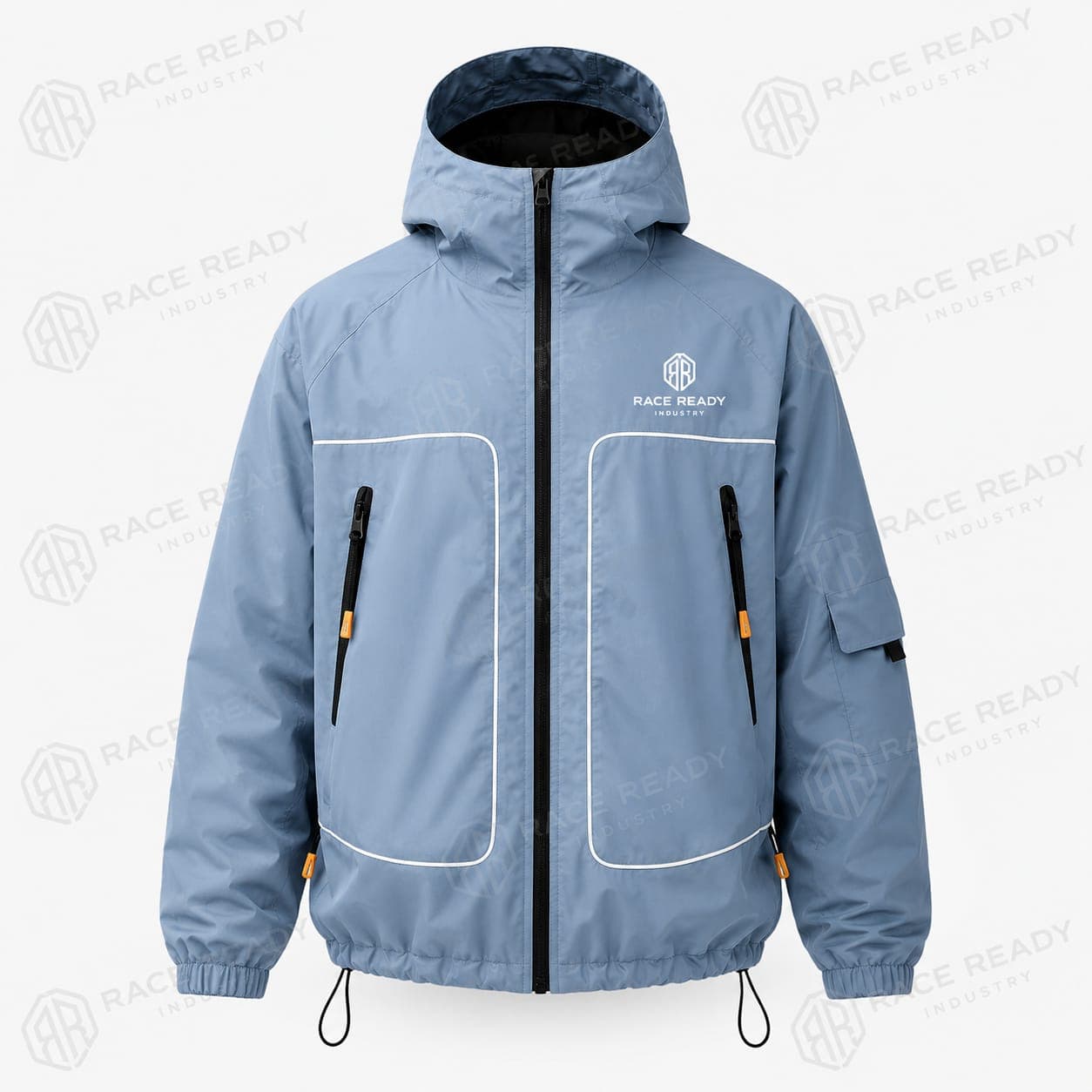 Custom Waterproof Hooded Windbreaker Jacket