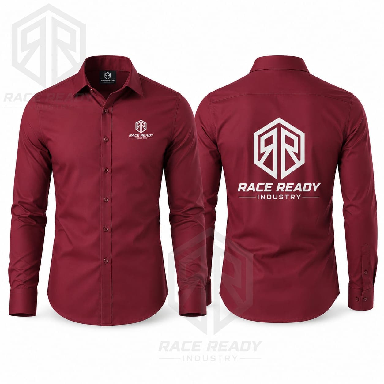 Custom Maroon Corporate Dress Shirt | Premium Business Uniform Shirt Manufacturer