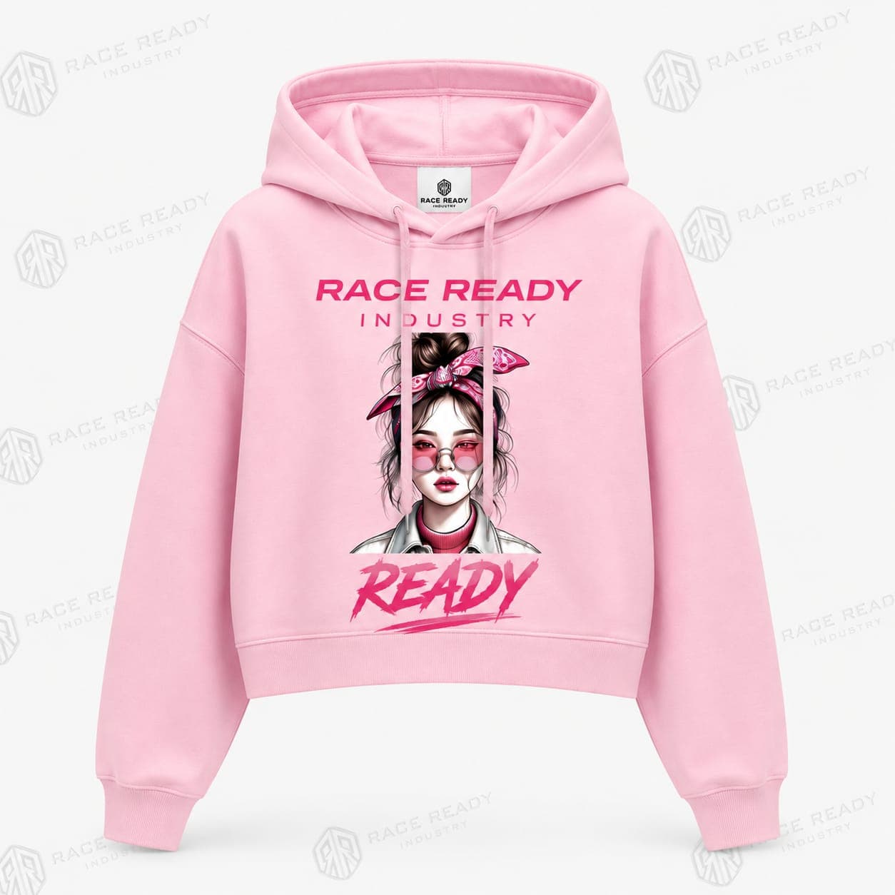 Premium Women's Crop Hoodie Soft Cotton Fleece Casual Streetwear Sweatshirt